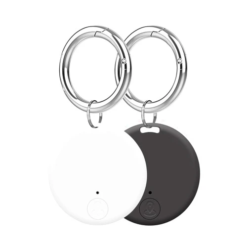 Aircawin Mini GPS Tracker, Key Item Finder Locator,No Monthly Fee App for iOS/Android 2023 Latest,Portable Anti-Lost Bluetooth Tag Item Tracker for Luggages/Kids/Pets/Phone/Wallet/Bag-2Pcs-Black+White