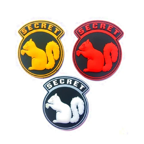 Ewkft Secret Squirrel Morale PVC Patch by Ewkft (D(Bundle 3 Pieces))