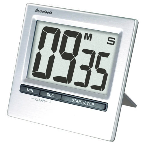Lavatools KT2 Digital Kitchen Timer & Stopwatch, Large Display, Bold Digits, Simple Operation, Loud Alarm, Magnetic Kickstand for Cooking and Classroom