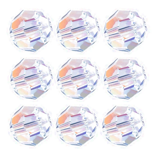 LONGWIN 84pcs AB Crystal Round Beads - LONGWIN 8mm Vertical Hole Adabele Austrian Glass Round Ball Pendants Beads Charms for DIY Project Earring, Necklaces, Bracelets, Jewelry Making