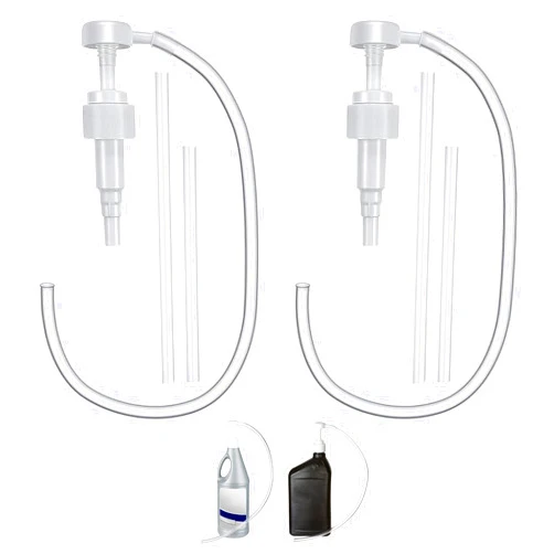 Standwme Generic 2PCS 5cc Hand Pump Transfers Gear Oil - Reliable Oil Pump for Oil Change - Fluid Transfer Pump for Lower Unit Gear Oil - Easy-to-Use Oil Pump, White