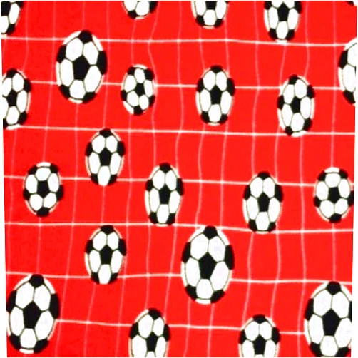 Generic Pico Textiles 3 Yards Bolt - Red Soccer Balls Fleece Fabric - Sold by The Bolt - Print Fleece Fabric - Ideal for Sewing Projects, Scarves, No Sew Fleece Throws and Tie Blankets