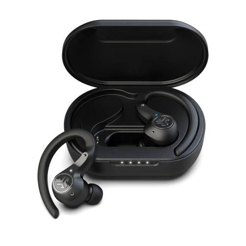 JLab Epic Air Sport ANC True Wireless Bluetooth 5 Earbuds, Headphones for Working Out, IP66 Sweatproof, 15-Hour Battery Life, 55-Hour Charging Case, Music Controls, 3 EQ Sound Settings