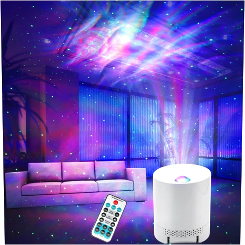 SUNFUCAN Galaxy Projector Star Projector, Northern Lights Projector with Remote Control, Adjustable Color, Brightness and Movement Speed, Night Light Projector for Adults, Bedroom, Living Room