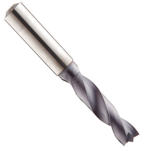 Sandvik Coromant CoroDrill Delta-C R850 Carbide Drill Bit, Long Length, TiAlN Finish, Round Shank, Coolant Through, 200 Degree Point, 1/2