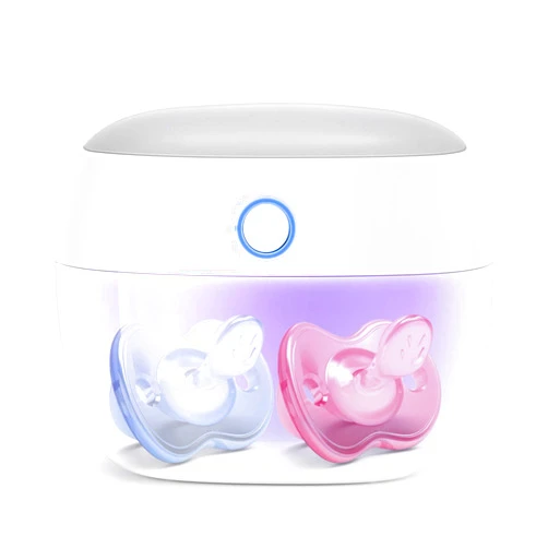 Papablic Portable UV Light Sanitizer, Mini UV-C Sanitizer Box for Pacifier and More, 99.99% Sanitization in 59 Seconds, USB Rechargeable