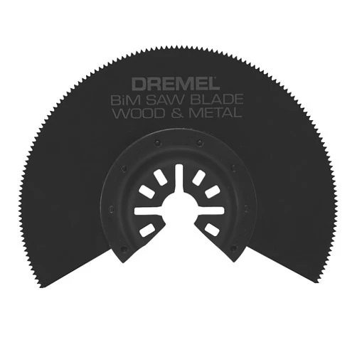 BOSCH Dremel MM452 Multi-Max Bi-Metal (BiM) Half Moon Oscillating Saw Blade- Oscillating Tool Accessory- Perfect for Cutting Wood and Metal- Universal Quick-Fit System , Black