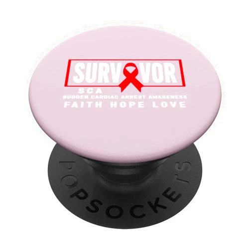 SCA Warrior - Sudden Cardiac Arrest Apparel. SCA Survivor Shirt - Sudden Cardiac Arrest SCA Awareness PopSockets Swappable PopGrip