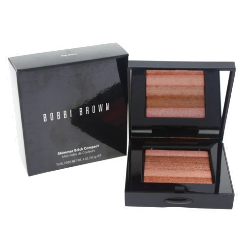 Bobbi Brown Shimmer Brick Compact Highlighter for Women, Pink Quartz, 0.4 Oz