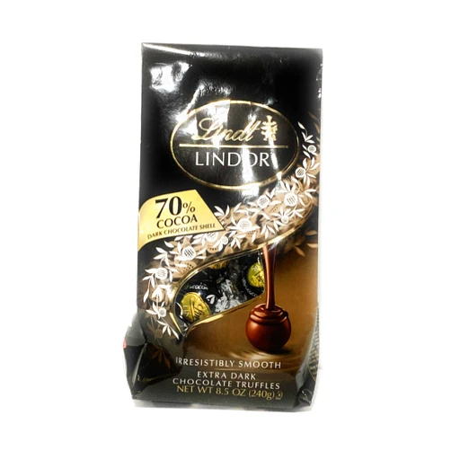 Lindor All New Lindt Lindor Dark Chocolate Truffles 70% 8.5 oz (one bag)