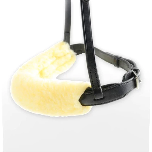 William Hunter Equestrian HyCOMFORT Noseband Cover For Horses & Ponies - Provides Comfort for The Horse & Prevents Rubbing - Can Be Used On The Poll & Cheek Pieces As Well - Available In Black Brown Or Natural