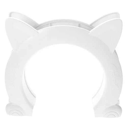 FRCOLOR Pet Plastic Cat Door with Kitty Portal Pass White Indoor Cat Interior Door for Pets