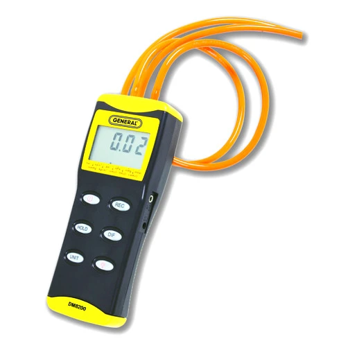 General Tools DM8200 Deluxe Digital Manometer, 0-100 psi