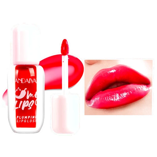 BANGFENG Intense Heat Plumping Lip Gloss with Chili Extract - Juicy & Full Lips, Instant 30% Plumper Look, Glossy Shine, Fuller Lip Plumper Lip Mirror Lip Plumping Gloss (08#)