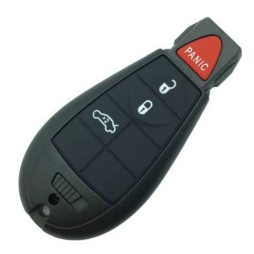 WiCuaSix Replacement Key Fob Shell Case for Jeep Grand Cherokee Dodge Ram 1500 2500 3500 Durango Grand Caravan Journey Chrysler Town Country Keyless Entry Remote Car Key Fob Cover Casing (4 Button-A)