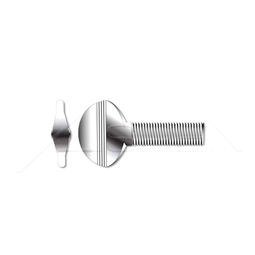 ASPEN FASTENERS (60 pcs) #8-32 X 1, Thumb Screws, Spade Head, No Shoulder Type B, Stainless Steel