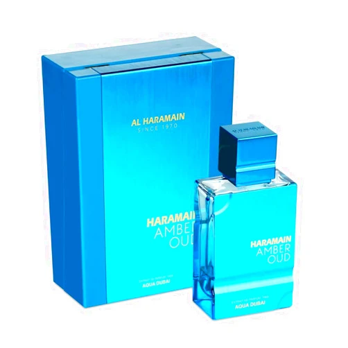 Al Haramain Amber Oud Aqua Dubai Extrait De Parfum Spray 75ml (2.5 oz) - Exotic Fragrance with Bergamot, Fruits, Amber & Musk, Long-Lasting Eau De Parfum for Men & Women
