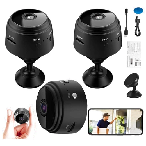 GUIENRLEA Picospy Magnetic Mini Security Camera，Best Mini 1080p HD Wireless Magnetic Security Camera，Mini Wireless Magnetic Security Camera for Home Indoor and Outdoor Use (2PCS)