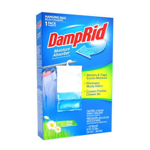 DampRid FG80 Fresh Scent Hanging Moisture Absorber ,6-Pack
