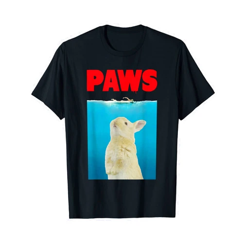 Animalzilla Cute Animal Tee Shirts Paws Bunny T-Shirt Funny Parody | Rabbit Lover Gifts
