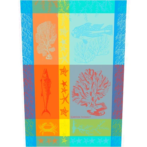 Garnier-Thiebaut USA Garnier Thiebaut French Jacquard Kitchen Towels (Grande Maree Normandie)