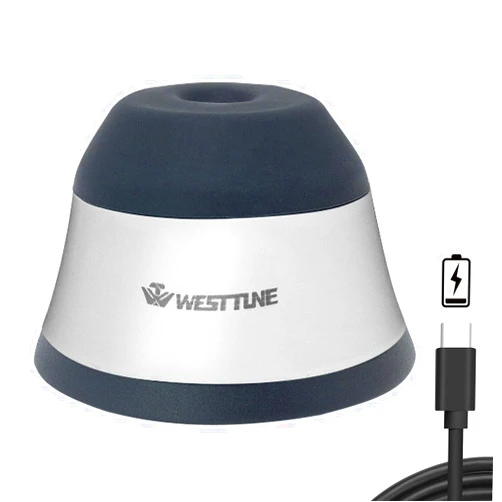 WEST TUNE Rechargeable 4000rpm Mini Vortex Mixer Lab Paint Shaker,Scientific Vortex Shaker with Touch Function for Eyelash Sharker Glue Adhesives Gel Polish and Test Tubes Vortex Mixing