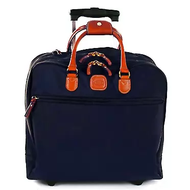 Bric's X-Bag / X-Travel 2.0 - Pilot Bag - Rolling Carry On Luggage - Business - 14 x 15.5-Inch Luggage Laptop Bag, Navy