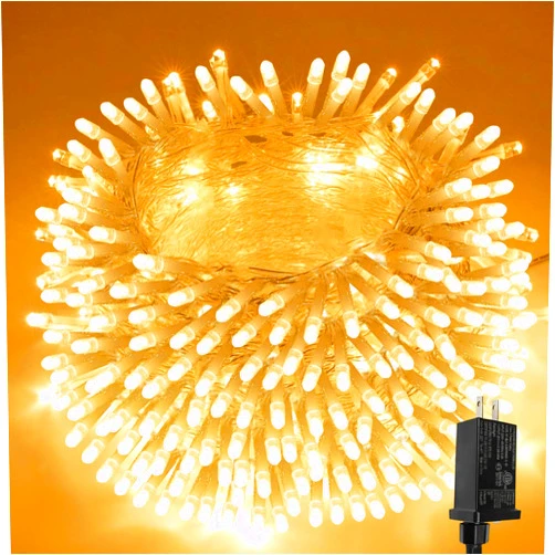 SANJICHA Extra-Long 66FT Christmas Lights Outdoor/Indoor, 200 LED Super Bright String Lights for Bedroom, Waterproof 8 Modes Plug in Twinkle Fairy Lights for Classroom Christmas Tree Decorations (Warm White)
