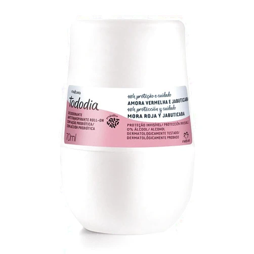 Bagues Natura Tododia Amora Vermelha e Jabuticaba Roll-On Antiperspirant Deodorant For Women 2.36 Fl Oz 70ml Red Berries