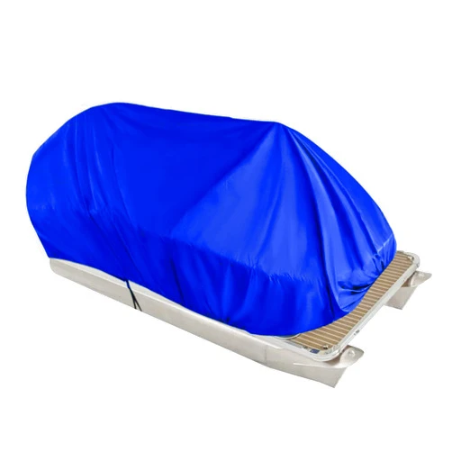 YSMN 210D Pontoon Heavy Boat Covers Coating Trailerable Cover Blue