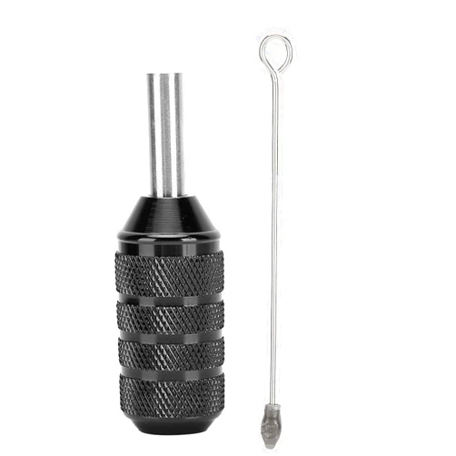 Tomotato Tattoo Cartridge Needles Tattoo Machine Grip Aluminum Alloy Cartridge Needles Tattoo Grip Tattoo Supplies for Professionals and Beginners Tattoo Artists 25mm (Black)