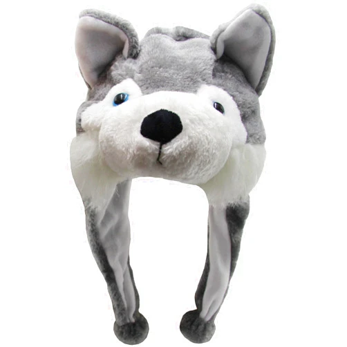 GADMEXILY Plush Animal Hat for Halloween Christmas, Cozy Funny Hats Novelty Party Cap for Kids Girls Boys - One Size