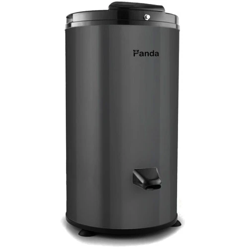 Panda 3200 RPM Portable Spin Dryer – 22lbs Capacity, Stainless Steel Drum & Outer Case, 110V – Sleek Dark Gray