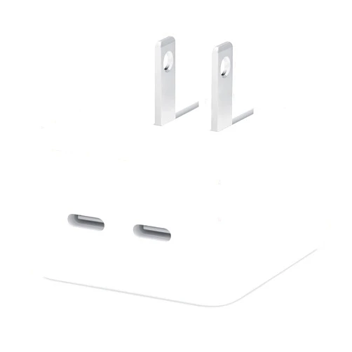 LKBeau 35W Dual USB-C Port Compact Power Adapter, PD 3.0 GaN Foldable USB Type C Plug Fast Wall Charger Block for Phone16 15 14 13 12 11 Pro Max Plus Mini, iPad, AirPods, MacBook Air and More