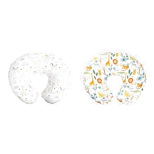 Boppy Nursing Pillow Original Support with Wildlife Cover for Breastfeeding and Bottle Feeding