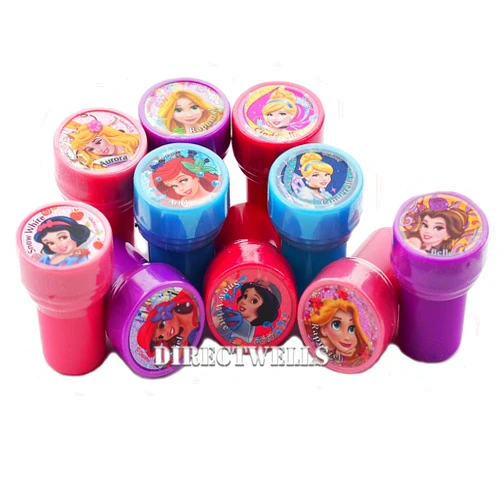 Princess Disney 10 Assorted Self Inking Stampers Party Favor