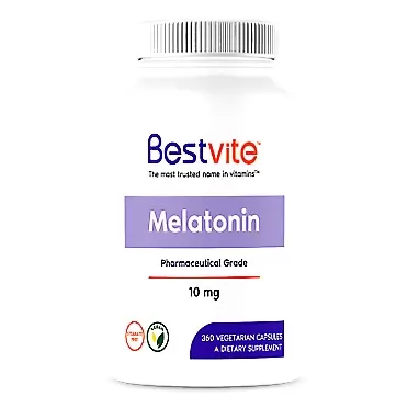 BESTVITE Melatonin 10mg (360 Vegetarian Capsules) - No Stearates - Vegan - Non GMO - Gluten Free