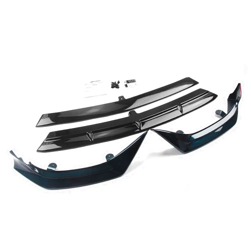 OPDVZUYEO AKASAKA Gloss Black Front Bumper Spoiler Lip Blade+Side Splitter Cover Kit Compatible with Mercedes Benz C Class W206 Sport 2022-2023 C300(Turquoise)