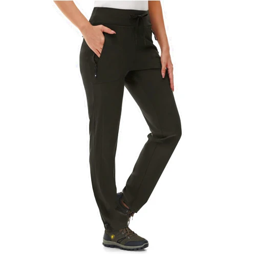 Rdruko Women's Hiking Pants Quick Dry Lightweight Water Resistant Outdoor Pants Athletic Joggers with Zipper Pockets