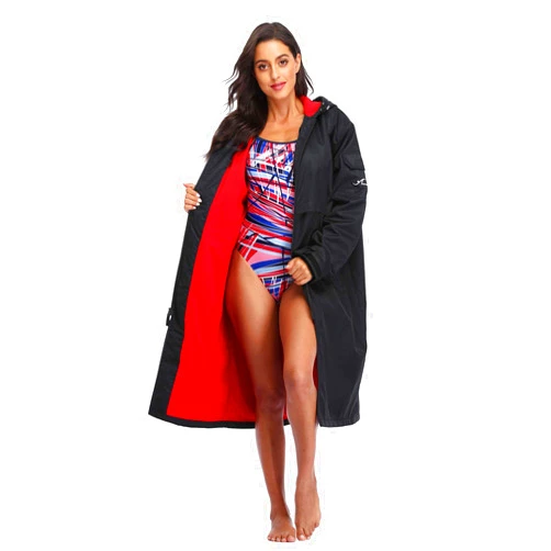 Adoretex 100% Waterproof Swim Parka, Hooded Warm Scuba Coat Surf Jacket for Men and Women
