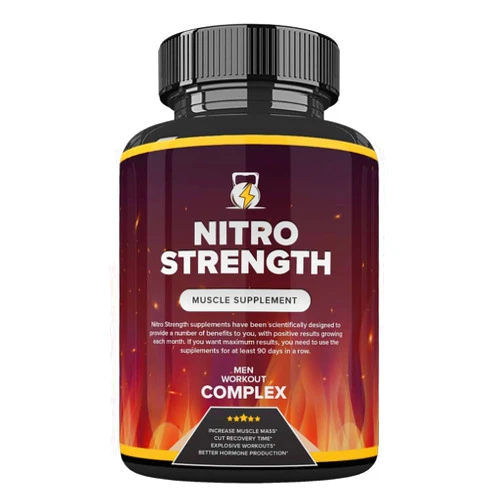 Nutra City Nitro Strength Muscle Supplement, Nitro Strength Pills for Men Workout Complex 90 Caps