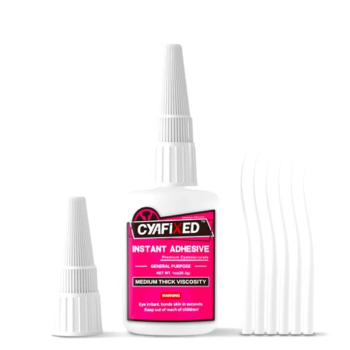 CYAFIXED Strong Cyanoacrylate (CA) Super Glue, Impact Resistant Medium-Thick Viscosity Instant Adhesive, 1 oz. (28.3 Grams) - CA Glue for 3D Printing, Aquascape and Hobby Models