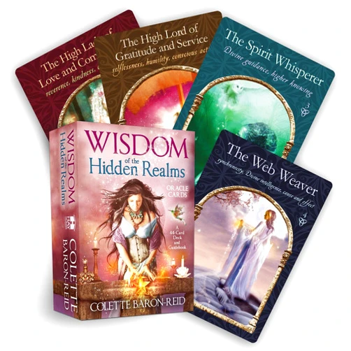 Colette Baron-Reid Wisdom of the Hidden Realms Oracle Cards: A 44-Card Deck and Guidebook for Spiritual Guidance, Peace, Happiness, and Prosp erity