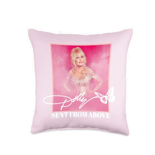 Dolly Parton Sent From Above Throw Pillow