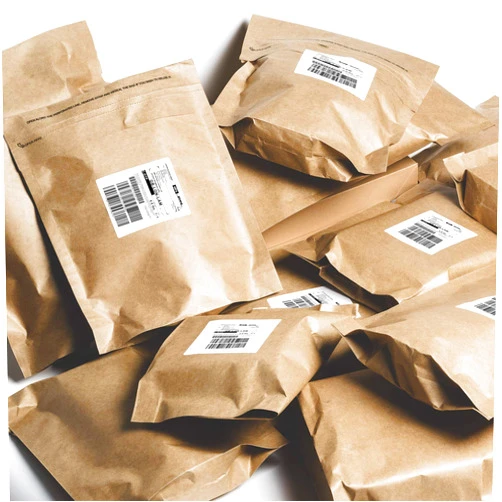 RUSPEPA Kraft Paper Poly Envelopes Mailer, Self Seal, 100% Recyclable, Reusable Packaging Great Idea for T-Shirt Clothing Bag - 25 Pack, 9.3 x 13 inches