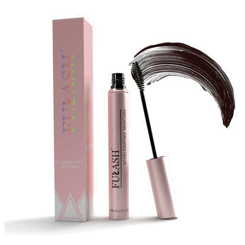 Fulash Waterproof Mascara, Accelerating Mascara, Lengthening Mascara, 3D Fibre Lash Mascara, Volumizing, Smudge-Proof, Vegan Formula Mascara Birthday Gift for Women, Black 6ml