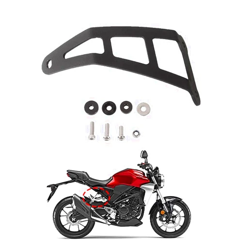 MOTO4U Motorcycle Exhaust Hanger Bracket with Screws Powder Coated Black for CB300R 2018 2019 2020