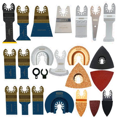 XXGO 120 Pcs Oscillating Multitool Blades Accessories Kits Compatible with Bosch, Chicago, Craftsman, Dremel, Fein, Harbor Freight, Milwaukee, Porter Cable, Ridgid, Ryobi, Rockwell XG1201