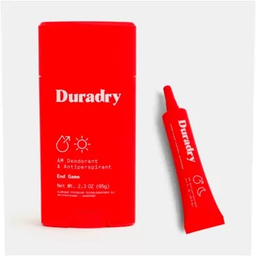 Duradry 2-Step Protection System - AM Deodorant, PM Antiperspirant Gel - Prescription Strength Antiperspirant Deodorants Specially Formulated For Excessive Sweating or Hyperhidrosis, Block Sweat and Odor - End Game