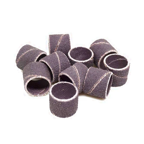 Benchmark Abrasives 1/2” x 1/2” Aluminum Oxide Abrasive Spiral Bands for Rotary Tools, Drum Sleeves for Sanding Deburring Blending Polishing on Metals Plastic Wood Rubber (10 Pack) - 36 Grit